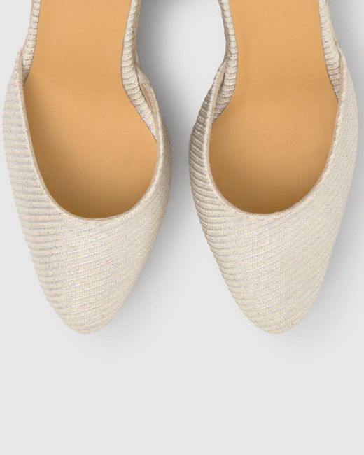 Castaner Natural Joyce Tie-Ankle Espadrilles