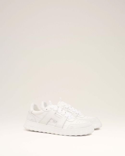 AMI White Low-Top Sneakers for men