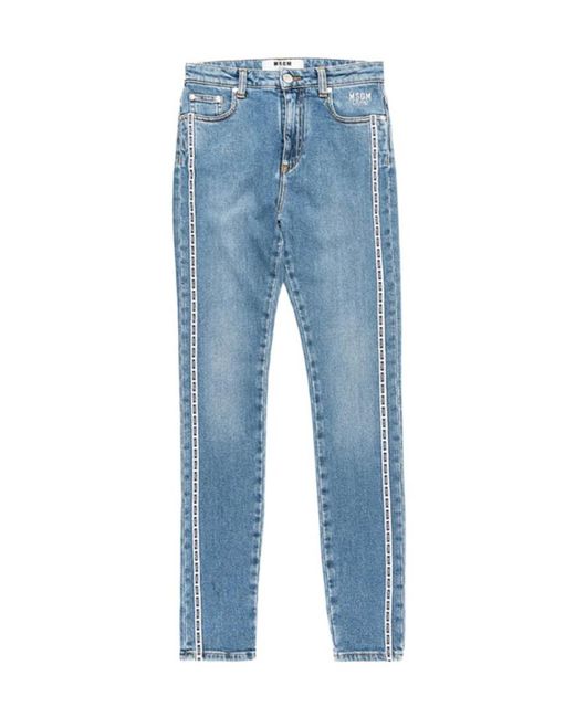 MSGM Blue Straight Jeans