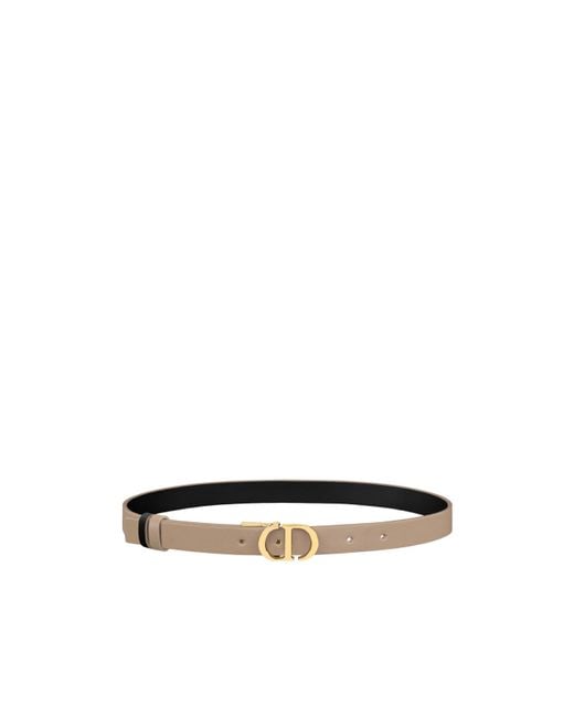 Dior White 30Montaigne Reversible Belt