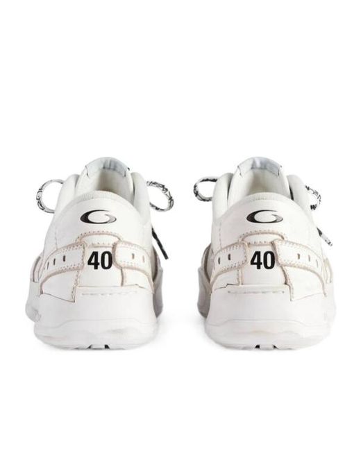 Balenciaga White Hamptons Platform Sneaker