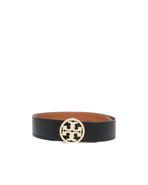 Tory Burch White Miller Reversible Belt