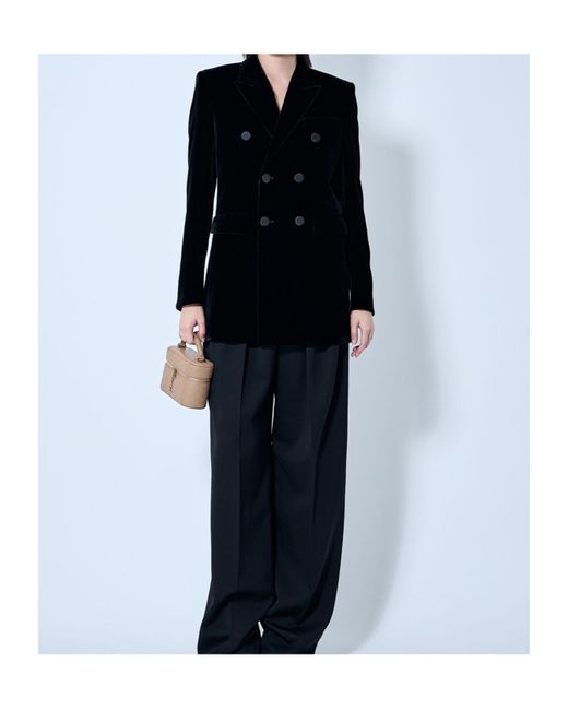 Saint Laurent Black Long-Sleeved Suit Jacket