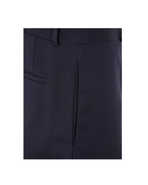 Jil Sander Blue Mid-Waisted Tailored Trousers for men