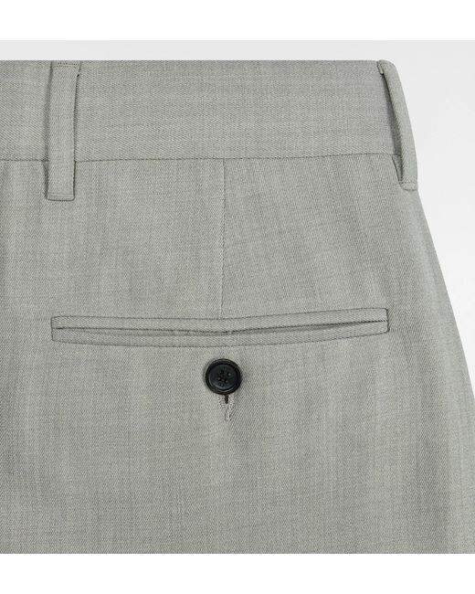 Dior Gray Pleated Tailored Pants for men