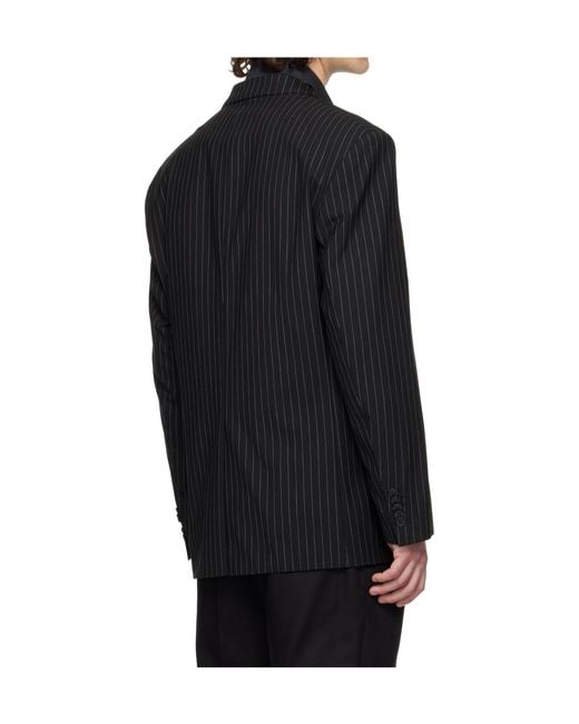 Boss Black Stretch Wool Blend Suit Jacket for men