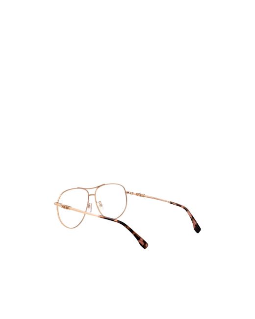 Fendi White Eyewear Aviator Frame Glasses