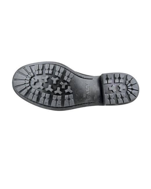 Bally Gray Logo Business Casual Shoes for men