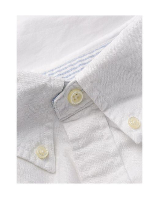 Polo Ralph Lauren White Pony Embroidered Oxford Shirt for men