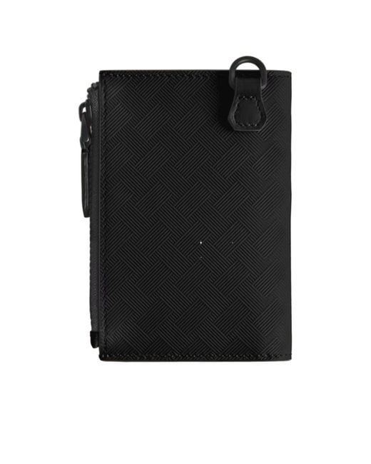 Montblanc Black Mini Vertical Wallet 6Cc for men