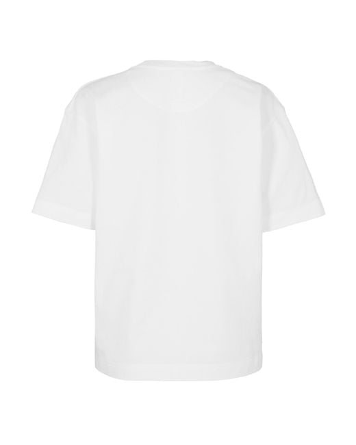 McQueen White Alex Skull Lace T-Shirt