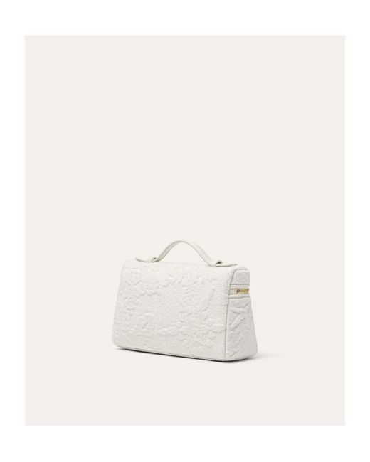 Loro Piana White Extra Pocket L19 Shoulder Bag