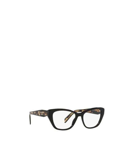 Prada White Cat Glasses Frame Flat Lens