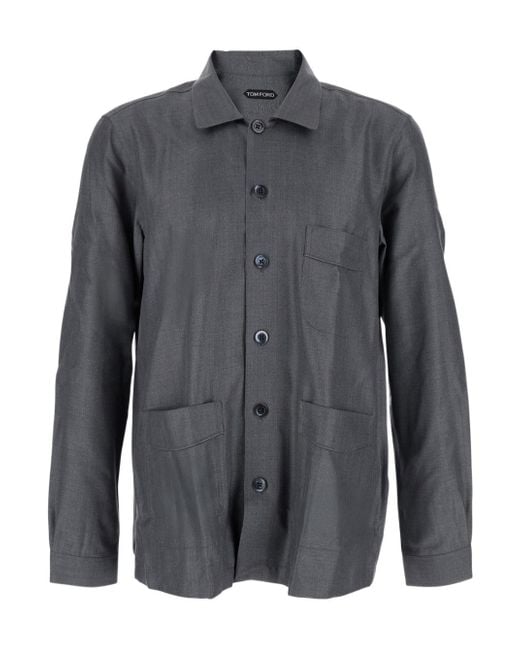 Tom Ford Gray Casual Shirts for men