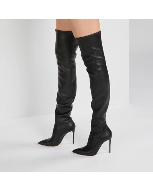 Casadei Black Julia Over-The-Knee Boots