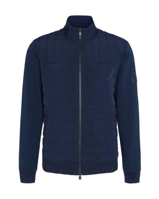 Barbour Blue Counter Quilted Sweatshirt for men