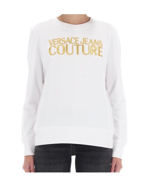 Versace Jeans White Couture Logo Sweater