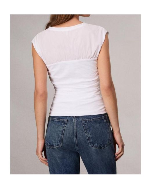 Rag & Bone White Sleeveless T-Shirt