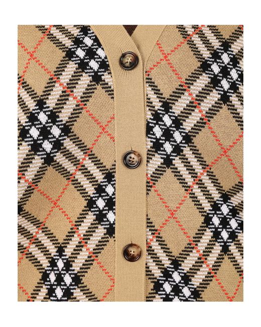 Burberry Multicolor Check Cardigan