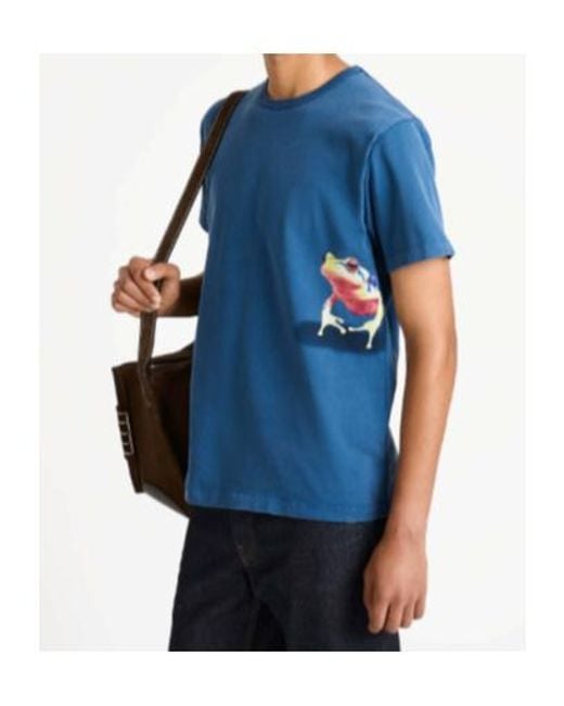 J.W. Anderson Blue Jw Anderson Short-Sleeved Crewneck T-Shirt for men
