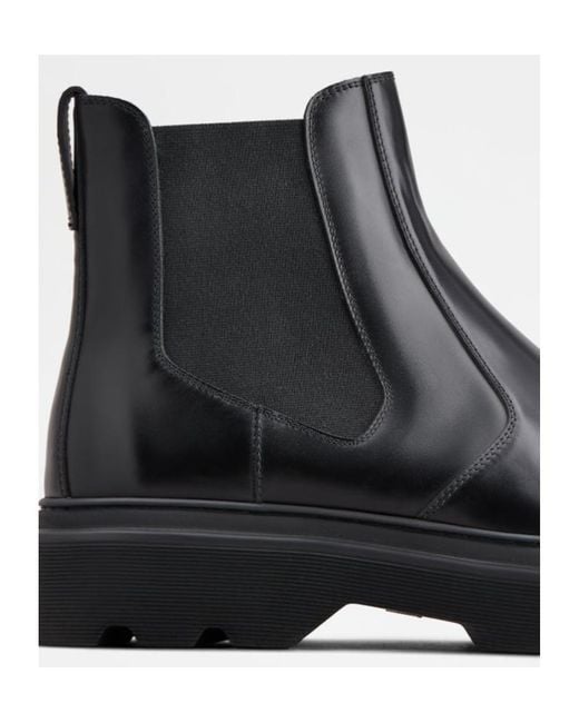 Tod's Black Chelsea Boots for men