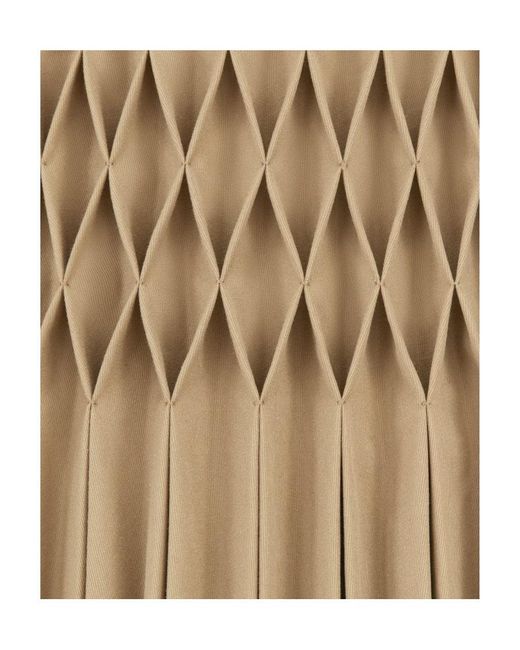 Dior Natural Mid-Length Pleated Skirt