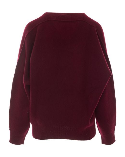 Lisa Yang Red Long-Sleeved Sweater