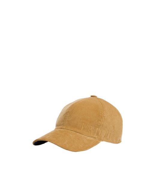 Patou Metallic Logo-Embroidered Corduroy Cap for men