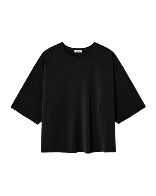 Fear Of God Black Wool Knit T-Shirt for men
