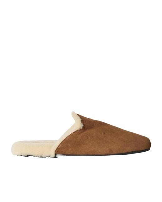 Prada Brown Flat Slippers