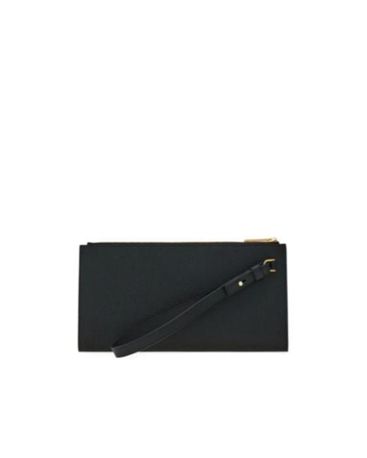 Ferragamo Black Ferragamo Gancini Document Holder for men