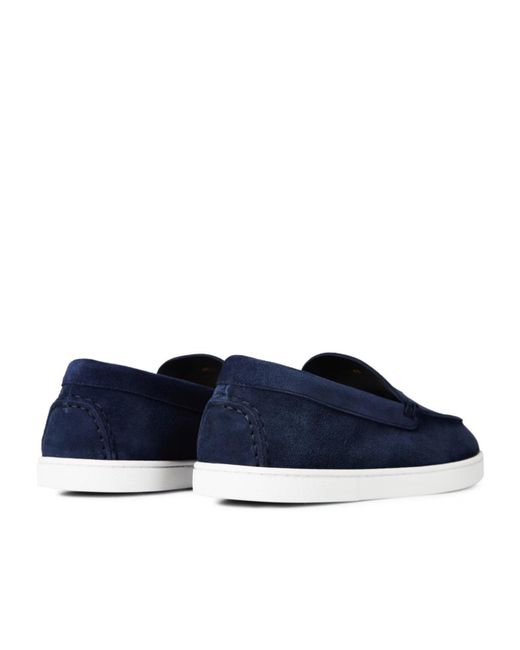 Christian Louboutin Blue Logo Loafers for men
