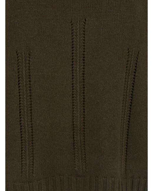 Tom Ford Green Mock Neck Knitted Jumper