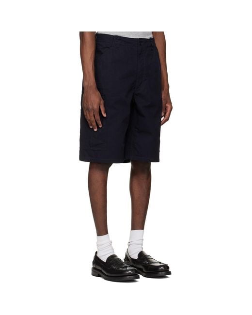 Nanamica Black Cargo Shorts for men