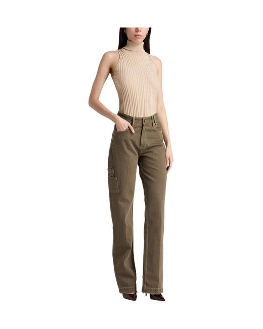 Jacquemus Natural Solid-Colored Cargo Pants