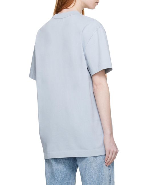 Alexander Wang Gray Graphic Printed Crewneck T-Shirt