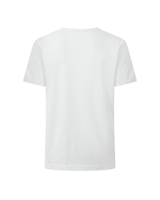 Dolce & Gabbana White Solid Color T-Shirt for men