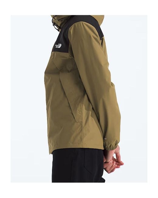 The North Face Green Antora Logo Hooded Jacket for men