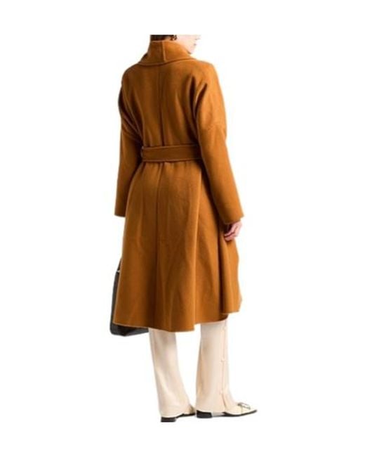 Dolce & Gabbana Brown Minimalist Longsleeve Overcoat