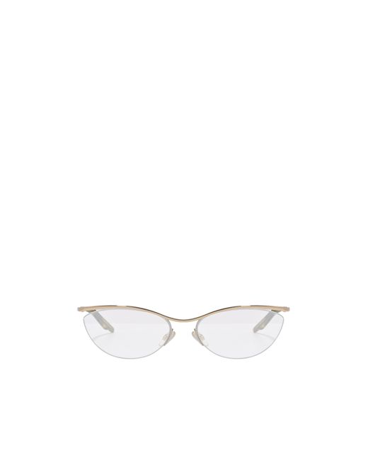Dior White Half Frame Plain Mirror
