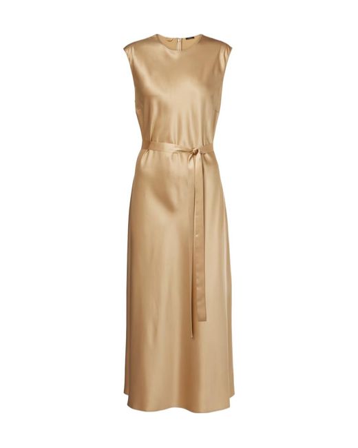 Joseph Natural Belted Midi Dress