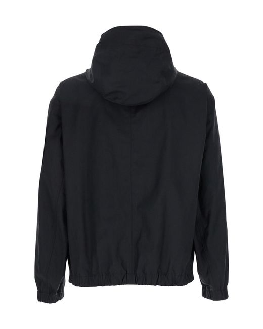 Stone Island Blue Watro-Tc Hooded Jacket for men