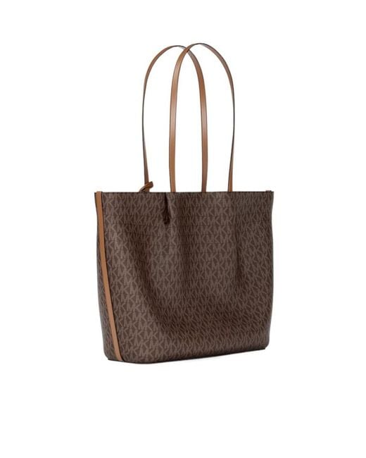 Michael Kors Brown Carson Large Signature Logo Tote Bag