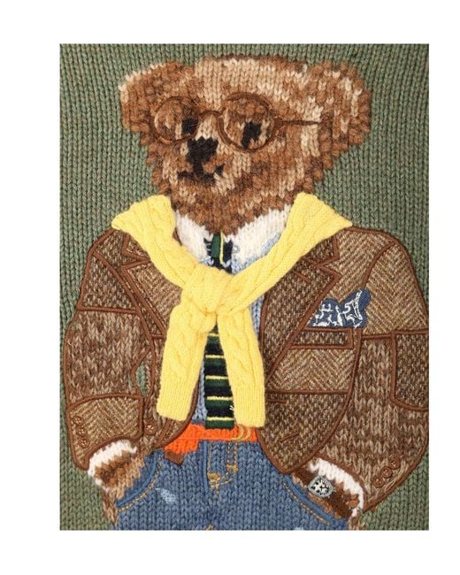 Polo Ralph Lauren Green Polo Bear Jumper for men