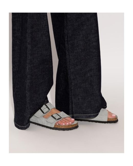 Birkenstock White Arizona Buckled Sandals for men
