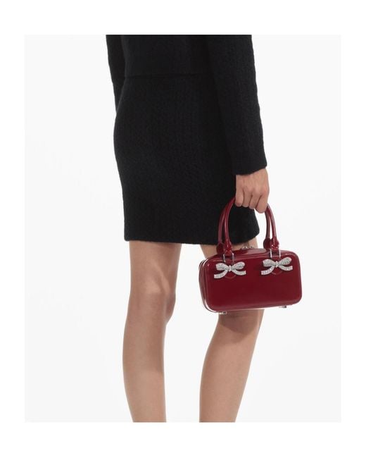 Self-Portrait Black Knitted Mini Skirt