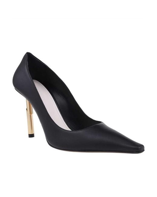 Lanvin Blue High Sculpted Heel Pointed-Toe Pumps