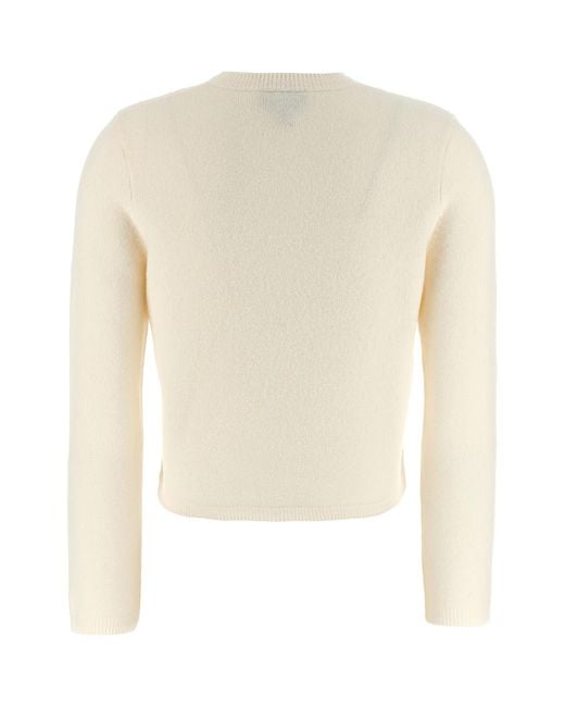 A.P.C. Natural Mila Button-Up Knitted Cardigan