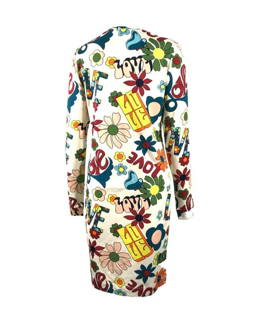 Moschino White Logo Dress