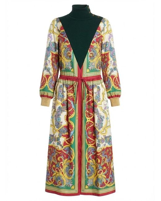 Gucci Multicolor Logo Dress